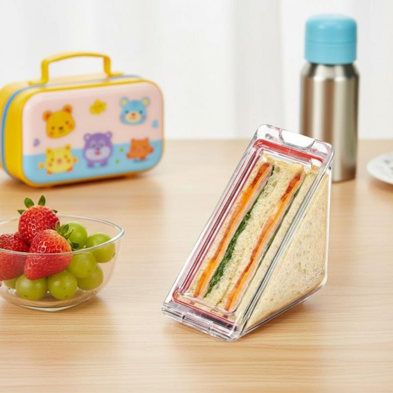 Clear Triangle Sandwich Holder - огляд і ціна Food Storage Non Toxic