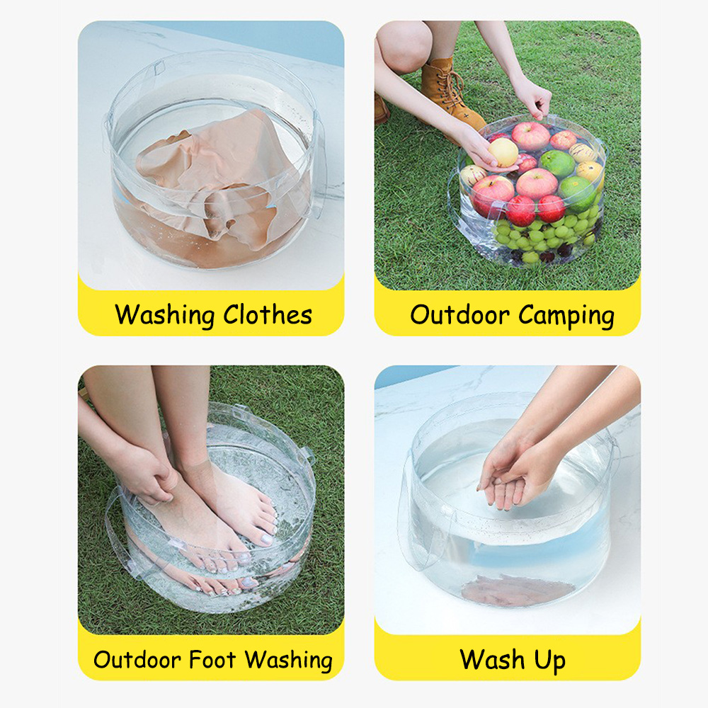 Foldable Transparent Bucket Pi - огляд і ціна Food Storage Not Plastic