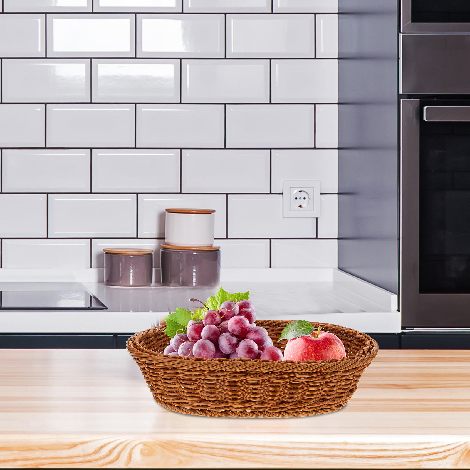 PP Woven Fruit Basket Oval Rus - огляд і ціна Food Storage Home