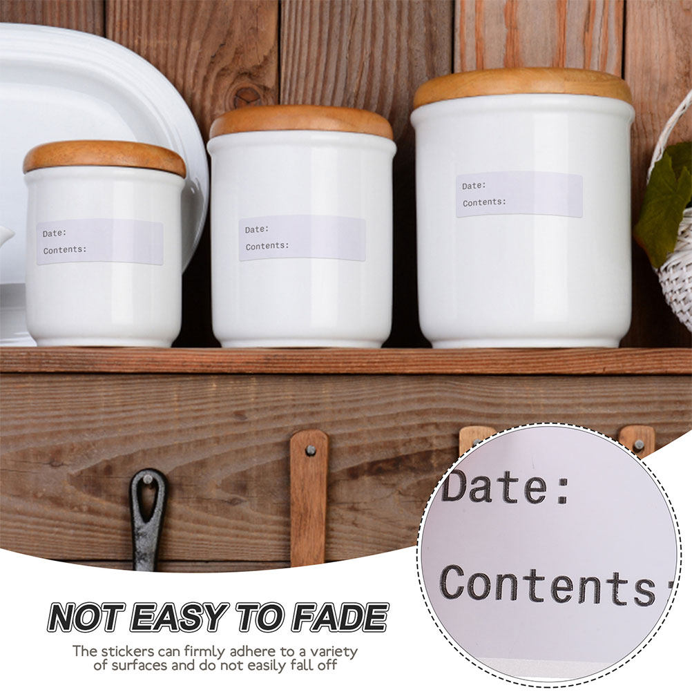 Removable Food Labels Blank Pr - огляд і ціна Food Storage Jar Labels