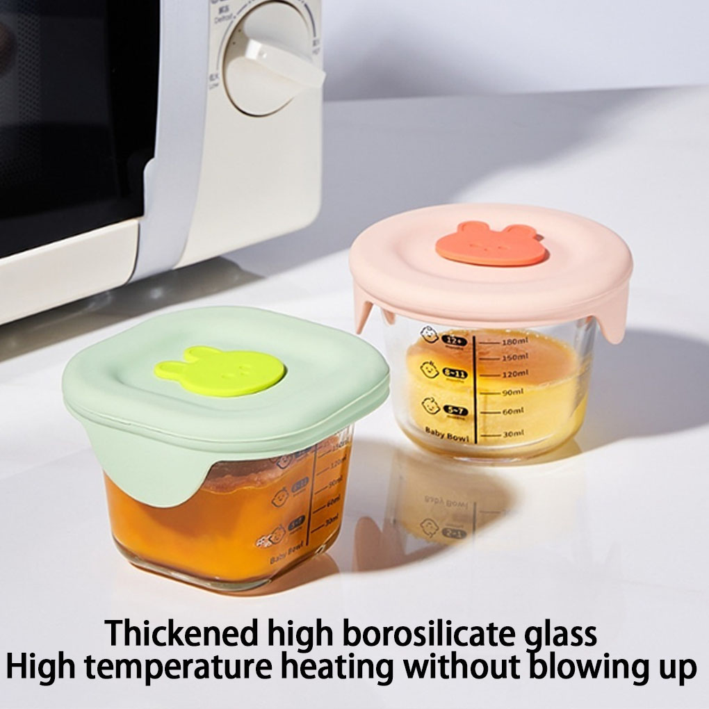 4pack/lot Kids Glass Baby Food - огляд і ціна Food Storage Non Toxic